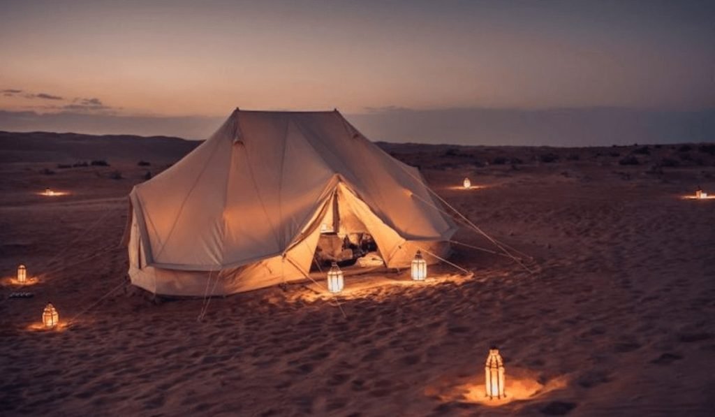 Desert camping