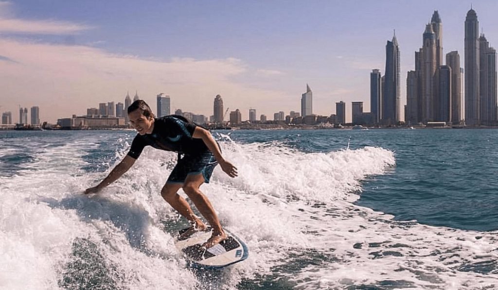 Wakeboarding at Dubai Marina