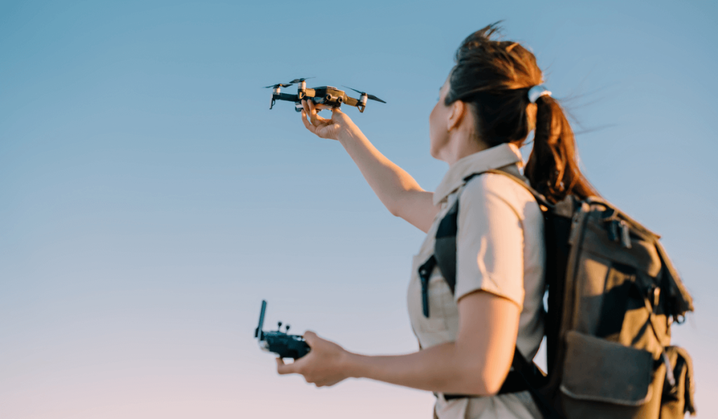 Flying Drones in the Desert Safari